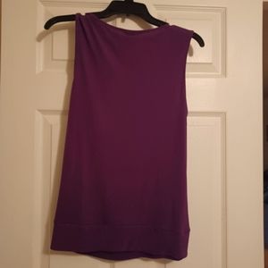 New York and Company Purple stretch blouse. Size Med